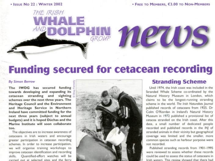 22 Irish Whale _ Dolphin Group News Wtr 2002