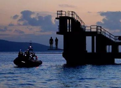Scene of the crime, Blackrock diving board, Galway